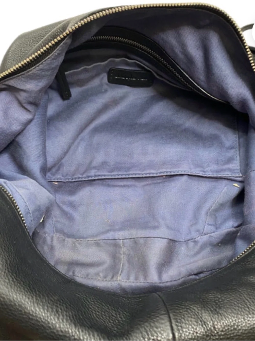Christopher Kon Black Leather Hobo Purse Bag - EUC